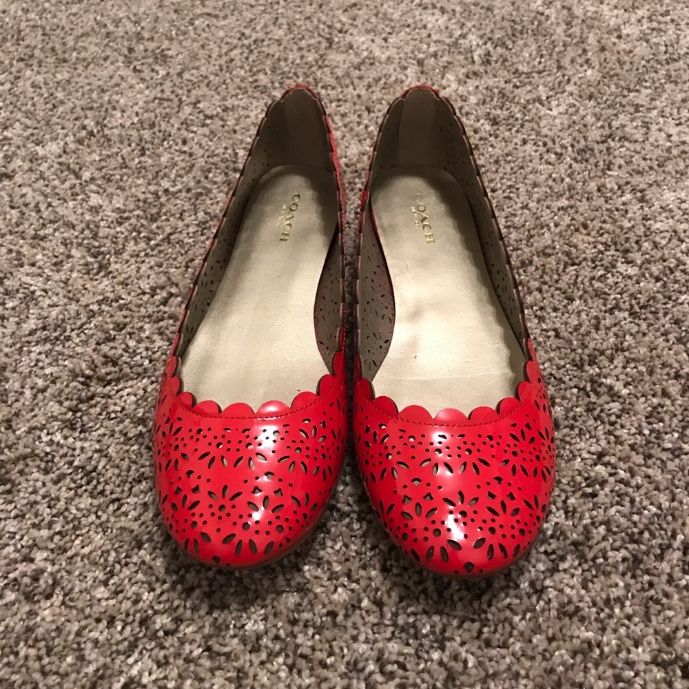 Coach flats.